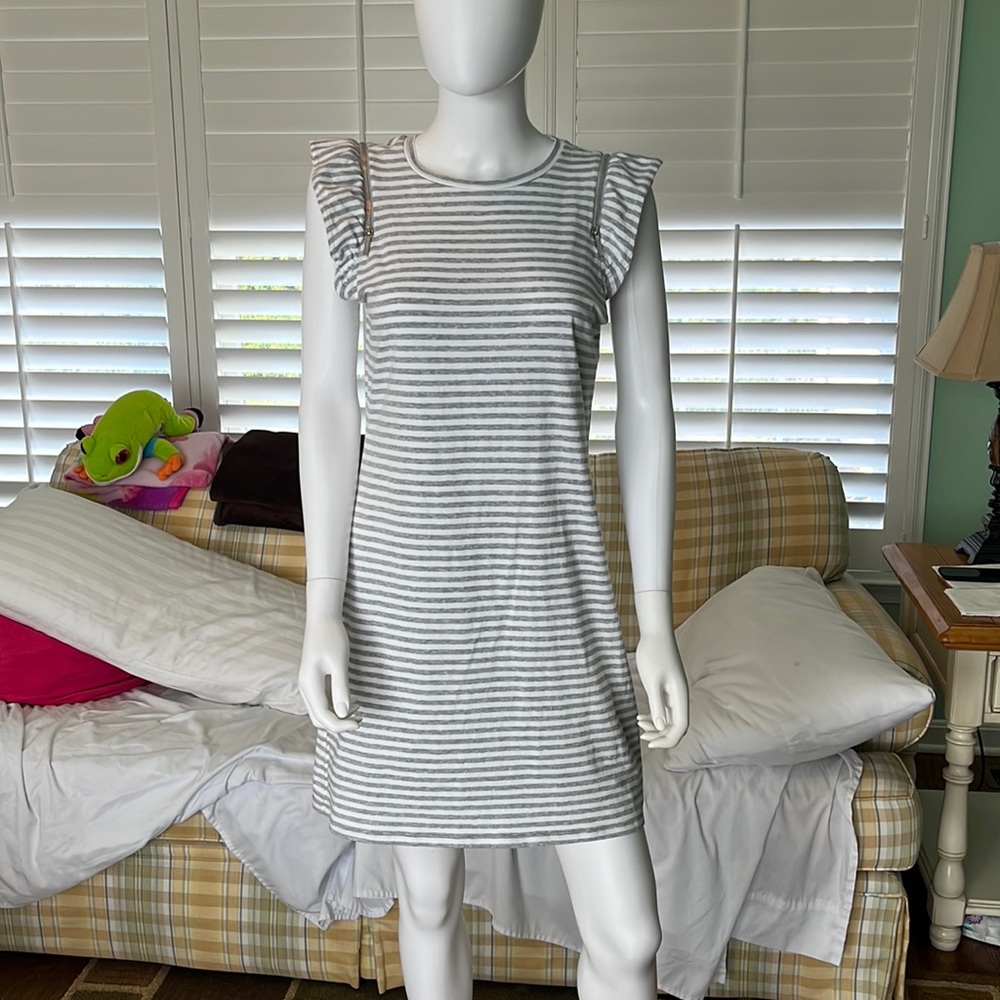 MICHAEL Michael Kors striped dress with zipper detail